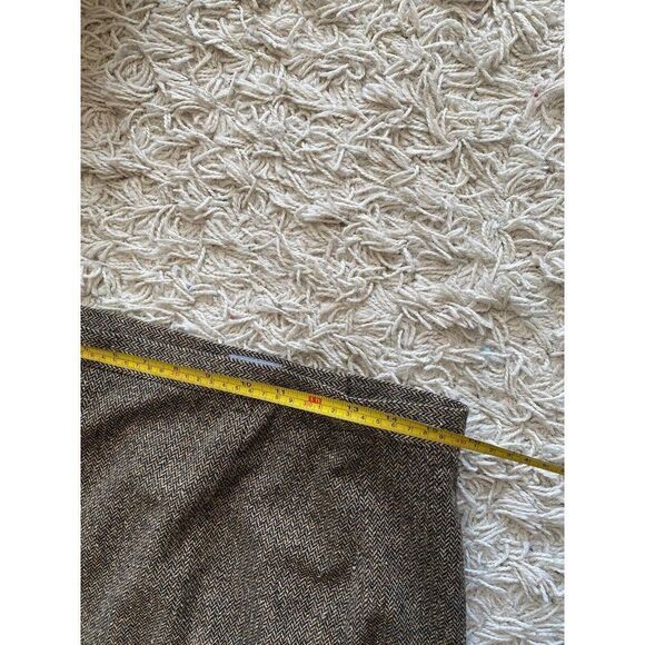Laura Clement Collection Skirt Tweed Brown Wool Pencil 14 Mid Length Straight - Picture 7 of 9